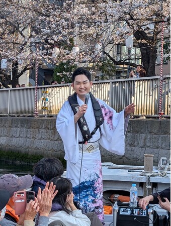 彩青「門前仲町の恋ざくら」発売記念大横川クルーズイベント