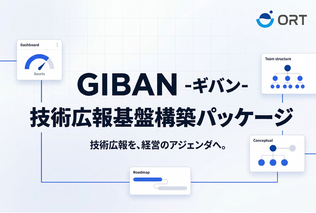 ORT株式会社、技術広報の革新をもたらす基盤構築パッケージ『GIBAN』の提供を開始