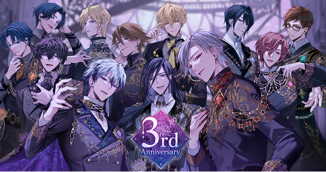 祝3周年！『イケメンヴィラン 闇夜にひらく悪の恋』3周年を記念したPVが登場・公開生放送イベントの開催も決定！
