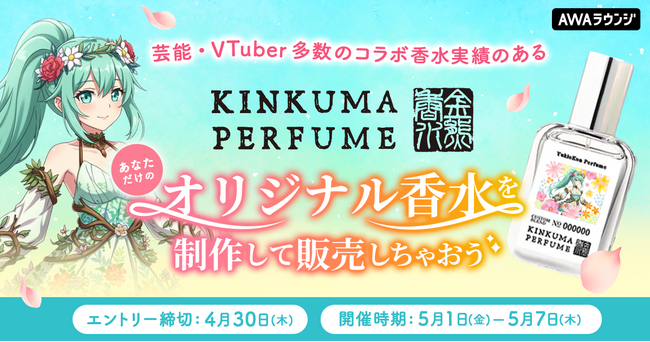 あなたのオリジナル香水制作&販売権争奪戦