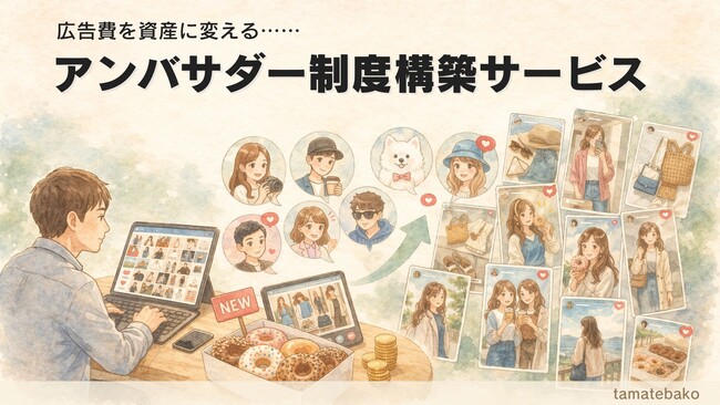 SNS広告を“資産化”する新サービスを提供開始　アンバサダー制度で口コミ投稿を継続的に蓄積　先着20社限定で割引提供