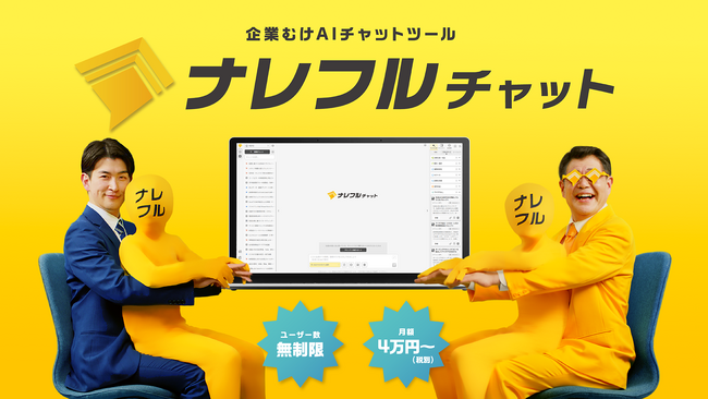 「ナッ！」と驚く“全員活躍AI”の裏側を描く！1,000社突破の企業定額制・生成AIサービス「ナレフルチャット」初のCMを3月31日より公開