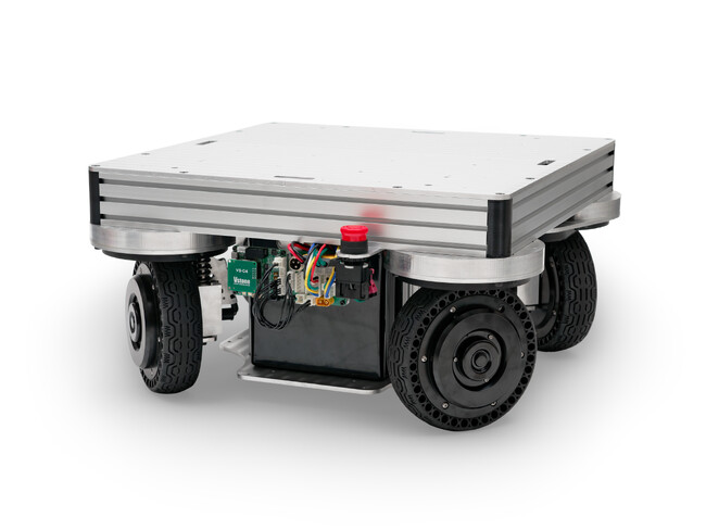 可搬重量約120kg ・ ROS 2対応 ・ 大容量バッテリー搭載　研究開発用台車ロボット 4WDSローバーX120A-LB 発売