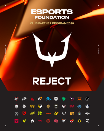 eスポーツチーム「REJECT」Esports Foundation Club Partner Program 2026に選出