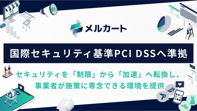 メルカート、最新の国際セキュリティ基準「PCI DSS v4.0.1」へ準拠。決済基盤の堅牢性を証明