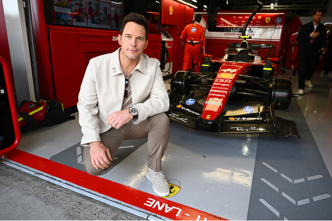 【ウブロ】クリス・プラットが「F1日本グランプリ」でウブロを着用