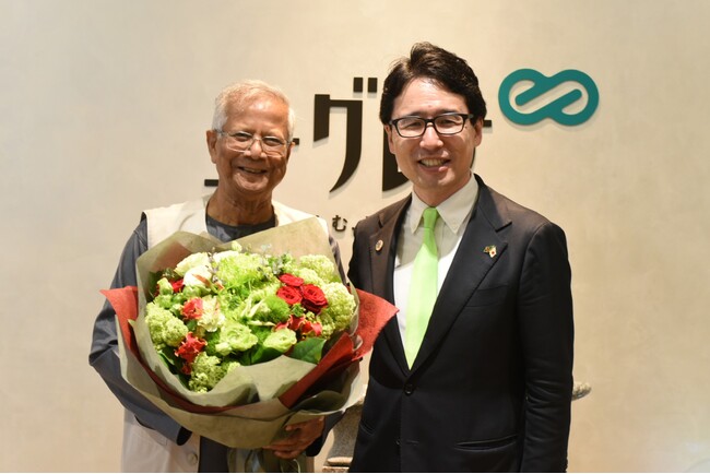 ユーグレナ社出雲が、ノーベル平和賞受賞者 ムハマド・ユヌス博士来日記念講演に登壇