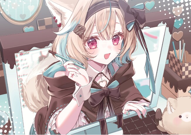 チャンネル登録者数70万人超のVTuber「甘狼このみ」の、お部屋を推し色に染める特大『インドアレジャーシート』付きムックが本日4月2日発売！