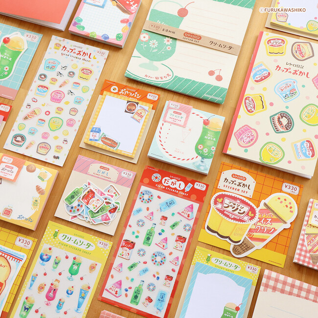 【キャンドゥ】レトロで可愛い！キャンドゥ限定｜古川紙工デザインの文房具を発売！