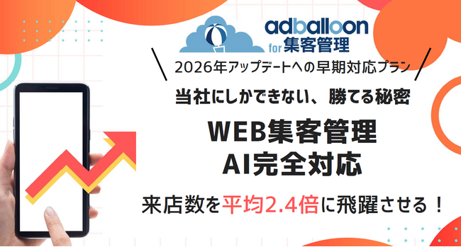 【AIO対策】集客ツール「adballoon for 集客管理」を正式リリース