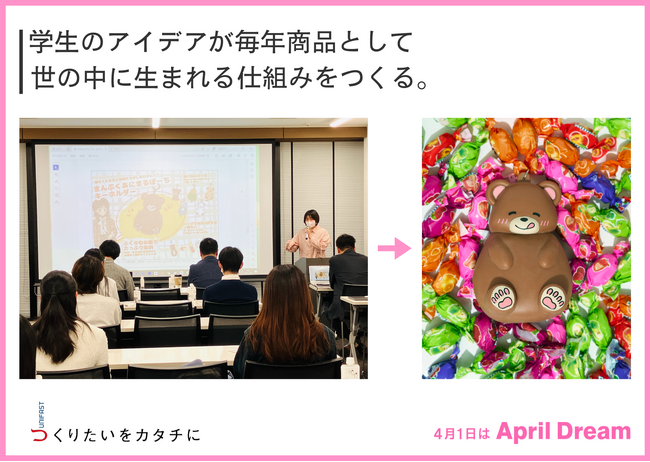 学生のアイデアを、毎年商品にする--ユニファーストのApril Dream 「授業で終わらせない」仕組みで、学生発ヒット商品を創出　産学連携による新しい価値創造へ