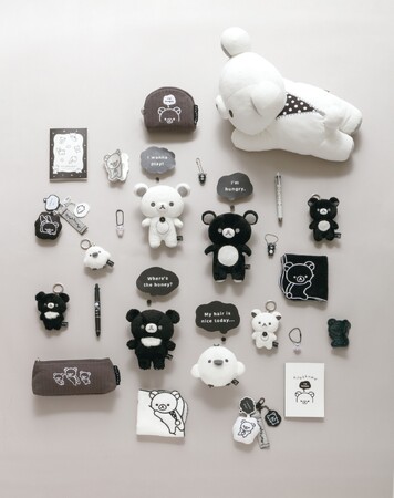 大人気のBASIC RILAKKUMAシリーズ第６弾！モノクロデザインが仲間入り。『BASIC RILAKKUMA MONOCHROME』テーマが登場！