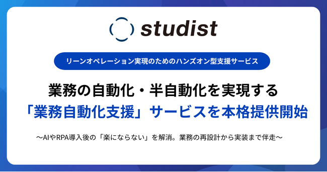 業務の自動化・半自動化を実現する「業務自動化支援」サービスを本格提供開始