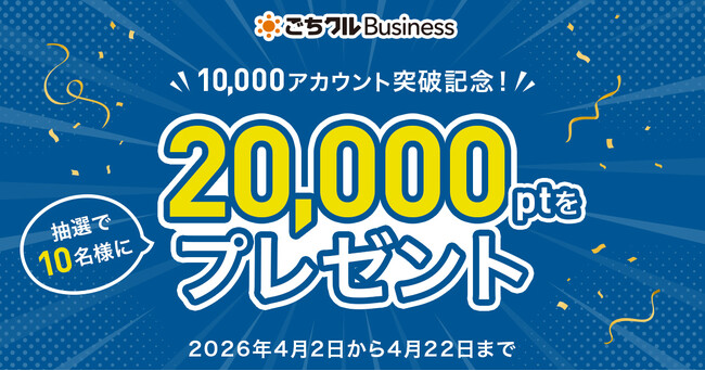 「ごちクルBusiness」が10,000アカウント突破 ～ 利用実態調査とキャンペーンを実施 ～