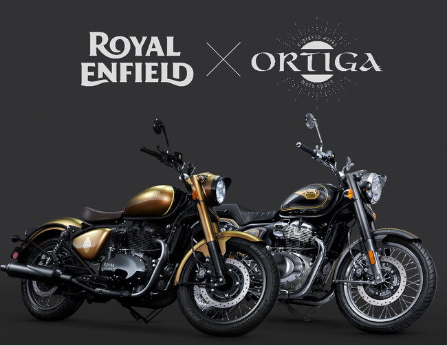 ORTIGA×ROYAL ENFIELD 大阪‧東京モーターサイクルショーで国内初披露した新型モデル2台を特別展示するイベントを開催