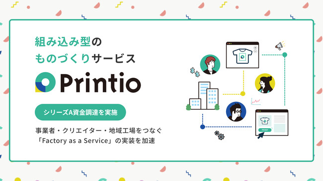 組み込み型のものづくりサービス「Printio（プリンティオ）」がシリーズA資金調達を実施
