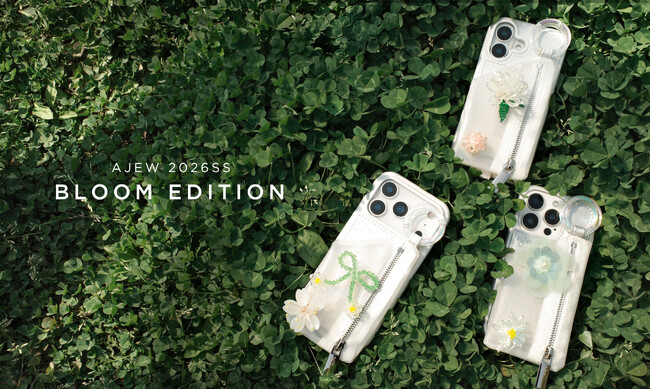 バッグ・スマホケースブランド「ajew(エジュー)」から“選んで完成する”新作「bloom edition case」が登場。