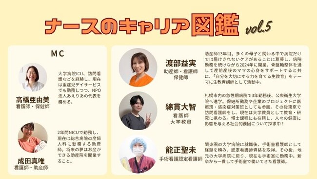 自分らしい看護のキャリアに出会える時間。看護職のためのトークイベントを5月10日に開催！