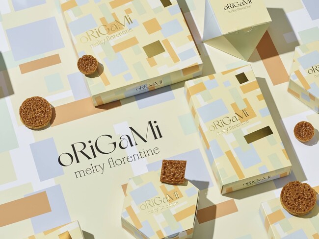 【新ギフトブランド誕生】“食べて、折る”新体験ギフト。キャラメルフロランタン専門ブランド「ORIGAMI」が4月8日～7日間限定で、阪急うめだ本店フードステージにてローンチ