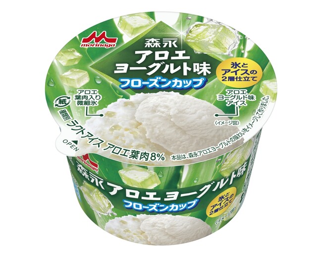 発売から30年以上のロングセラーがフローズンカップアイスで登場！「森永アロエヨーグルト味フローズンカップ」4月20日（月）より全国で期間限定発売