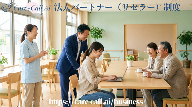 AI見守り電話「Care-Call.AI」、介護施設・在宅支援事業者向けに法人パートナー制度と紹介者プログラムの受付を開始