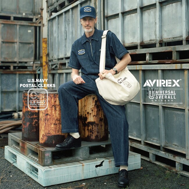 「AVIREX」とアメリカ・シカゴ発のワークウェアブランド「UNIVERSAL OVERALL」とのコラボレーションアイテムを発売！