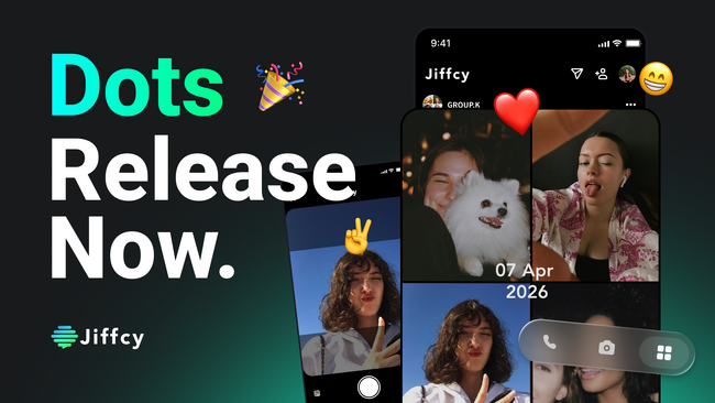 『Jiffcy』大型アップデート。写真機能「Dots」をリリース