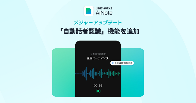 AI議事録作成ツール「LINE WORKS AiNote」が大幅アップデート