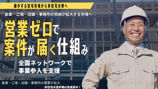 住宅市場縮小と非住宅建築需要の拡大を背景に、非住宅案件をつなぐ建築ネットワーク「クラフトユナイテッド構想」始動