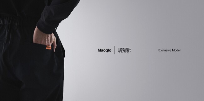 “黒×高機能”「Macqlo」× シカゴ発ワークウェア「UNIVERSAL OVERALL」4月8日(水)より、別注パンツ2型を発売