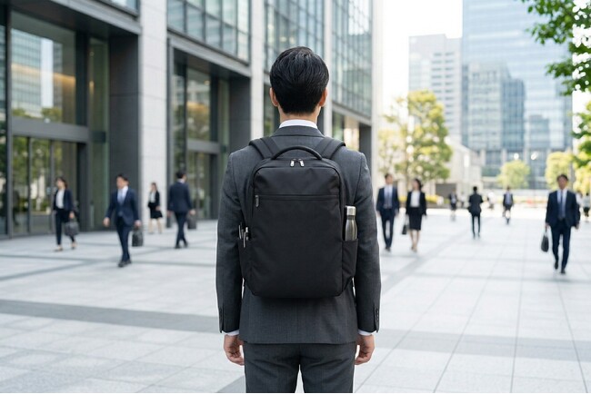 体感重量を40％軽減する「無重力リュック」が洋服の青山から新登場　自動車の“サスペンション構造”技術を応用