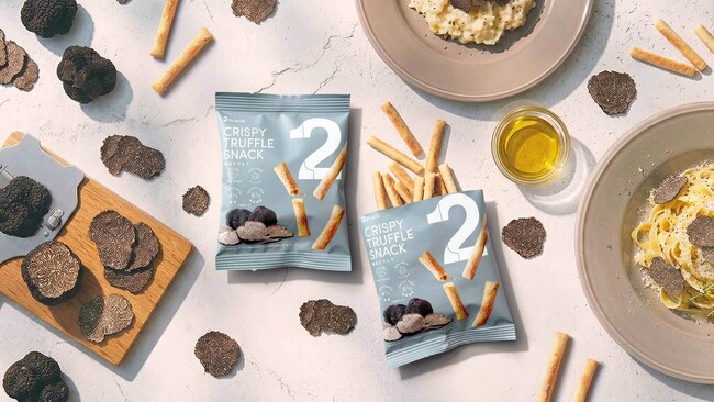 手が止まらないやみつき感、でもギルトフリー。「2Snack 香るトリュフ」国際線JALビジネスクラスに採用