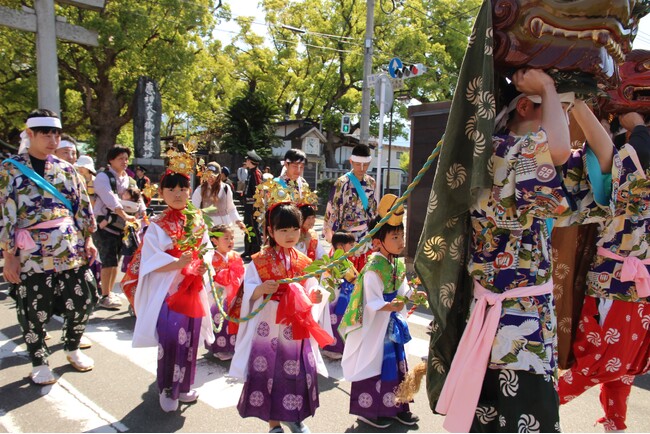宇美八幡宮『子安大祭』の「御神幸」（宇美町指定無形民俗文化財）が行われます