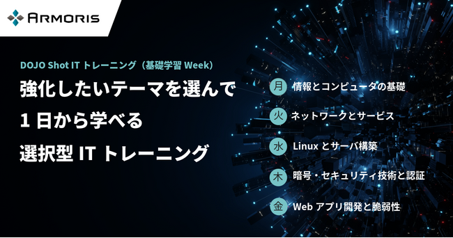 DXに必要なIT知識を底上げ　1日から学べる『DOJO Shot ITトレーニング（基礎学習Week）』を4月1日提供開始
