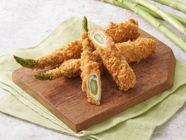 「アスパラの巻きかつ」を4/15（水）より期間限定販売　～旬のアスパラガスのみずみずしさとシャキシャキ食感が楽しめる～