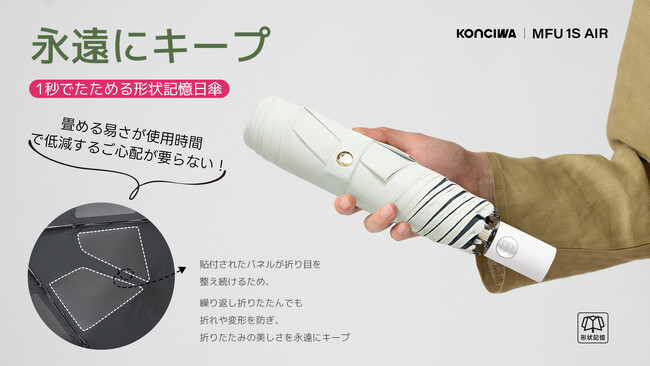 【2026年最新】「1秒」で整う折りたたみ傘の新たなスタンダード。カーボンファイバー採用で200gの極限軽量化を実現した「MFU1S AIR」新登場