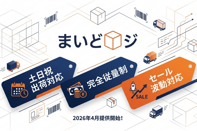 【「最強翌日配送」基準に対応・コスト計算オンライン完結】「届ける」を「売れる」に変える。楽天・Yahoo!各モール向け発送代行『まいどロジ』開始