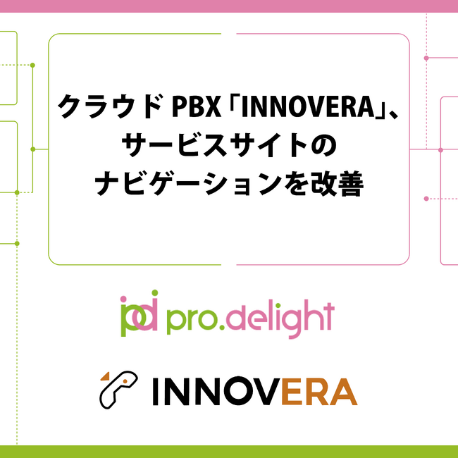 クラウドPBX「INNOVERA」、サービスサイトのナビゲーションを改善
