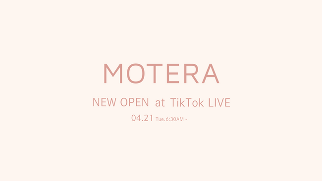 ライブコマース専門事務所「トキバナ」より、L～4Lの大きめサイズに特化したアパレルブランド「MOTERA（モテラ）」が誕生