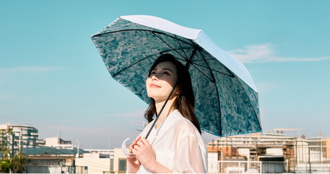 遮光率・UVカット率100%、撥水、耐風設計※のトリプルブロックを実現！晴雨兼用日傘「ハニカム断熱パラソル」新モデルを販売開始