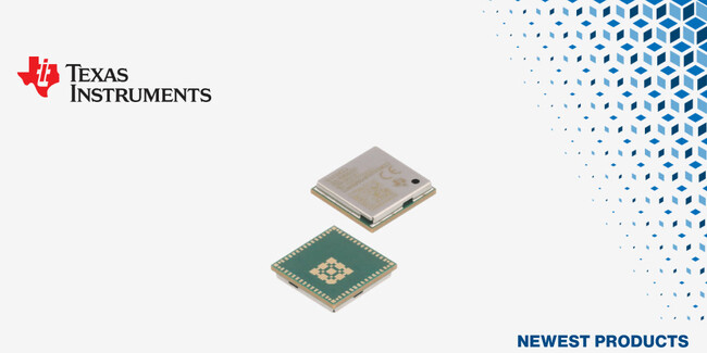 マウザー、Texas Instruments CC330xMOD SimpleLinkコンパニオンモジュールの取り扱いを開始
