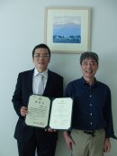 インターバル速歩の世界的権威、能勢教授と学位授与記念