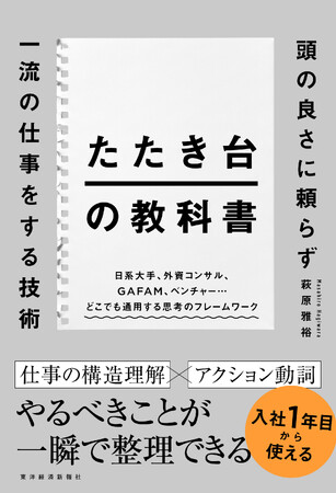 【入社1年目から使える】日系大手・外資コンサル・GAFAM・ベンチャーを渡り歩いた著者が辿り着いた、最短で「仕事ができる人」に変わる技術『たたき台の教科書』刊行！