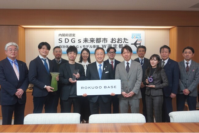 大田区の創業支援施設に入居するスタートアップ３社と運営会社ツクリエが区長へ表敬訪問
