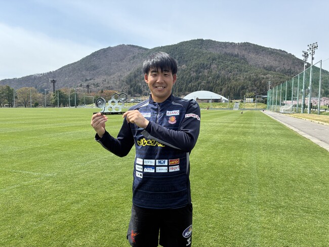 上田 智輝 選手 初のJリーグ月間ベストセーブを受賞