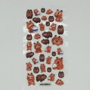 赤べこぷっくりキラキラシール全体画像
