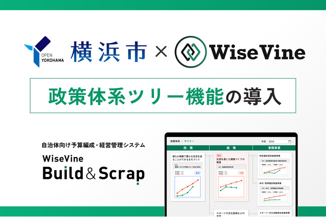 ワイズバイン、横浜市の「指標ダッシュボード構築・運用保守業務」を受注