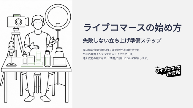 ライブコマース研究所、ホワイトペーパー『ライブコマースの始め方 失敗しない立ち上げ準備ステップ』を公開