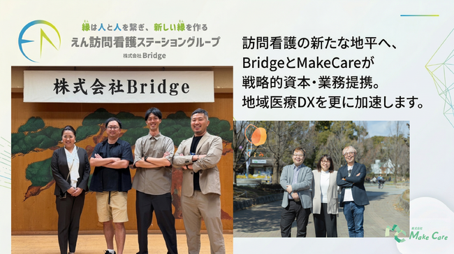 株式会社Bridge、株式会社MakeCareと資本提携および業務連携を開始