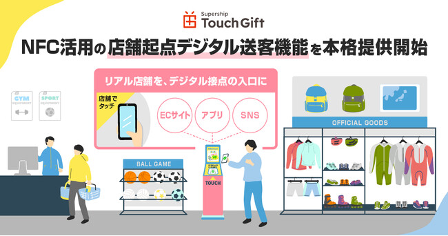 リアル店舗を、デジタル接点の入口に。Supership、NFC活用の店舗起点デジタル送客機能を本格提供開始